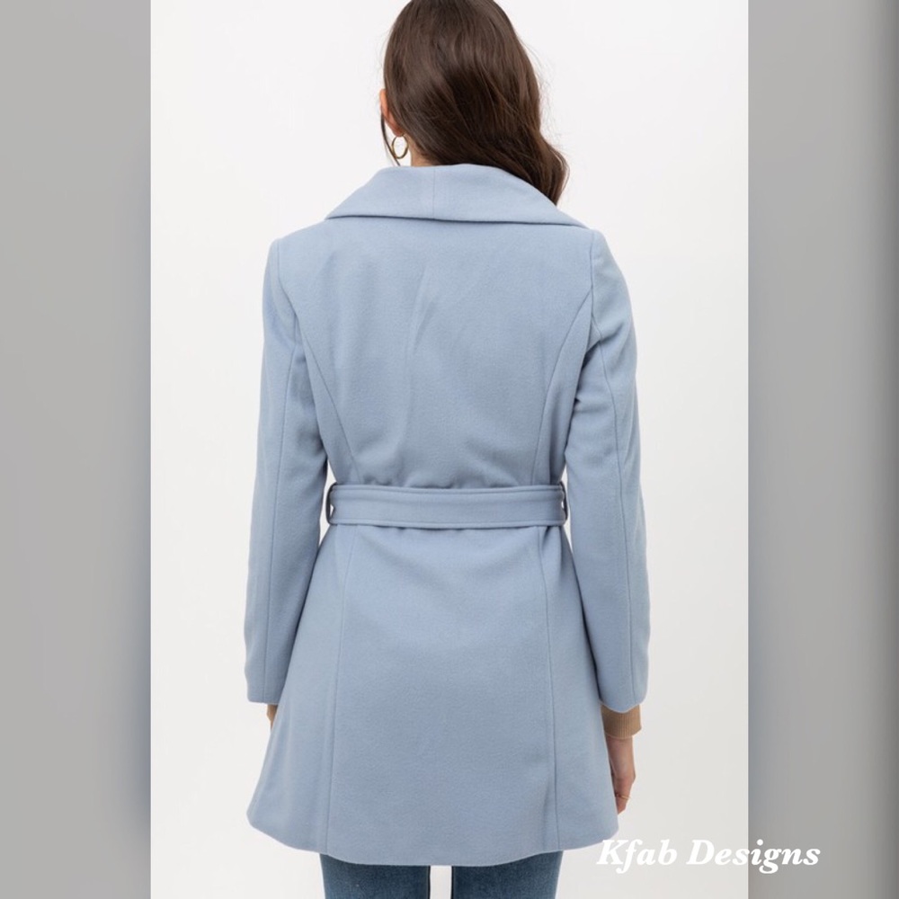 💗LAST 1! Soft Wide Lapel Waist Tie Coat Jacket! - Picture 7 of 7